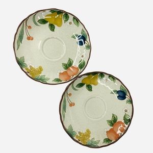 Mikasa Country Classics Fruit Panorama Salad Plates Set of 2